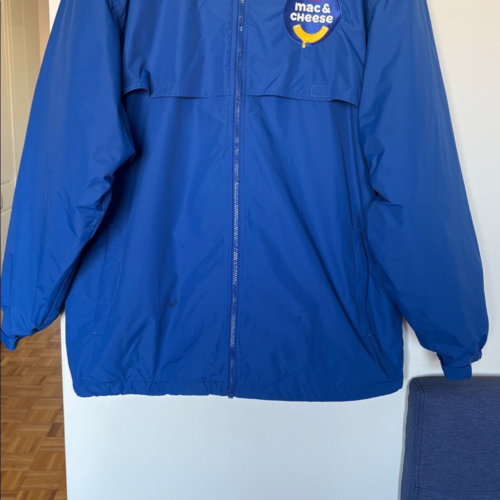 Kraft Mac & Cheese Promo Jacket Men’s XL | Dunbrooke Blue Fleece-Lined Zip Coat - Picture 3 of 10